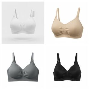 Elegant Comfort Women's Seamless Bra/nursing bra Set of 4